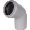 Купить STOUT D 58 х 67° Отвод канализационный бесшумный (skb-0011-005867) по цене 303 руб., в Санкт-Петебруге в интернет магазине 100-Систем, а также дургие товары STOUT из раздела Фитинги шумопоглощающие фановые 50 мм и Шумопоглощающие фановые трубы и фитинги