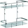 Купить Полка прямоугольная двухэтажная Azario подвесная,хром (az-835-2) по цене 3462 руб., в Санкт-Петебруге в интернет магазине 100-Систем, а также дургие товары Azario из раздела Полки для душа и Аксессуары для ванной комнаты