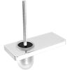 Купить Ершик для унитаза GLASS LINE с держателем и полкой, хром/белое стекло (9761031) по цене 8490 руб., в Санкт-Петебруге в интернет магазине 100-Систем, а также дургие товары LEMARK из раздела Щетки для унитаза и Аксессуары для ванной комнаты