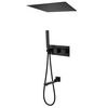 Купить Душевая система скрытого монтажа с изливом, термостат, черная матовая (af8254b) по цене 93200 руб., в Санкт-Петебруге в интернет магазине 100-Систем, а также дургие товары ABBER из раздела Душевые комплекты встраиваемого монтажа и Душевые комплекты встраиваемого монтажа