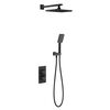 Купить Душевая система Timo Petruma SX-5059/03SM с термостатом, черная (sx-5059/03sm) по цене 78729 руб., в Санкт-Петебруге в интернет магазине 100-Систем, а также дургие товары TIMO из раздела Душевые комплекты встраиваемого монтажа и Душевые комплекты встраиваемого монтажа