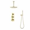 Купить Душевая система Timo Saona SX-2399/17SM скрытого монтажа, термостат, золото матовое (sx-2399/17sm) по цене 91260 руб., в Санкт-Петебруге в интернет магазине 100-Систем, а также дургие товары TIMO из раздела Душевые комплекты встраиваемого монтажа и Душевые комплекты встраиваемого монтажа