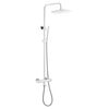 Купить Стойка для душа с термостатом UNO Белый Хром (468-t-wcr) по цене 90672 руб., в Санкт-Петебруге в интернет магазине 100-Систем, а также дургие товары BOHEME из раздела Душевые стойки и Душевые стойки, системы, панели, гарнитуры