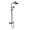 Купить Душевая система Hansgrohe Vernis Shape Showerpipe 26286670 с термостатом Черный матовый (26286670) по цене 126392 руб., в Санкт-Петебруге в интернет магазине 100-Систем, а также дургие товары HANSGROHE из раздела Душевые стойки и Душевые стойки, системы, панели, гарнитуры