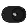 Купить Кухонная мойка Lemark LACHA 760 врезная овальная с крылом из кварцгранита цвет: Антрацит  (9910055) по цене 18790 руб., в Санкт-Петебруге в интернет магазине 100-Систем, а также дургие товары LEMARK из раздела Врезные мойки и Кухонные мойки