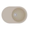 Купить Кухонная мойка Lemark LACHA 760 врезная овальная с крылом из кварцгранита цвет: Бежевый (9910056) по цене 18790 руб., в Санкт-Петебруге в интернет магазине 100-Систем, а также дургие товары LEMARK из раздела Врезные мойки и Кухонные мойки