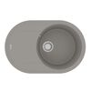 Купить Кухонная мойка Lemark LACHA 760 врезная овальная с крылом из кварцгранита цвет: Грей (9910057) по цене 18790 руб., в Санкт-Петебруге в интернет магазине 100-Систем, а также дургие товары LEMARK из раздела Врезные мойки и Кухонные мойки