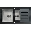 Купить Кухонная мойка комбинированная TOLERO Ceramic Glass TG-920K черная (129627) по цене 38200 руб., в Санкт-Петебруге в интернет магазине 100-Систем, а также дургие товары TOLERO из раздела Двойные мойки и Кухонные мойки