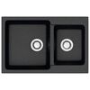 Купить AZARIO кухонная мойка Grand (765х500х190) Черный  (cs00079903) по цене 8114 руб., в Санкт-Петебруге в интернет магазине 100-Систем, а также дургие товары Azario из раздела Двойные мойки и Кухонные мойки