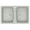 Купить AZARIO кухонная мойка Elmas (780х500х190) Светло серый  (cs00078335) по цене 8840 руб., в Санкт-Петебруге в интернет магазине 100-Систем, а также дургие товары Azario из раздела Двойные мойки и Кухонные мойки