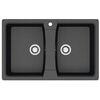 Купить AZARIO кухонная мойка Elmas (780х500х190) Черный  (cs00078333) по цене 8840 руб., в Санкт-Петебруге в интернет магазине 100-Систем, а также дургие товары Azario из раздела Двойные мойки и Кухонные мойки