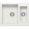 Купить Кухонная каменная мойка Polygran BRIG-620 белая (473394) по цене 8150 руб., в Санкт-Петебруге в интернет магазине 100-Систем, а также дургие товары POLYGRAN из раздела Двойные мойки и Кухонные мойки