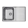 Купить Кухонная мойка Omoikiri Sagami 79-IN 4993735 Нержавеющая сталь (4993735) по цене 16188 руб., в Санкт-Петебруге в интернет магазине 100-Систем, а также дургие товары Omoikiri из раздела Накладные мойки и Кухонные мойки