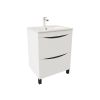 Купить Тумба с умывальником, напольная, 60 см, белая, Cloud, IDDIS, CLO60WFi95K (clo60wfi95k) по цене 32990 руб., в Санкт-Петебруге в интернет магазине 100-Систем, а также дургие товары IDDIS из раздела Тумбы с умывальником и Мебель для ванной комнаты