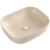 Купить Раковина накладная керамическая, прямоугольная, бежевая матовая (bb1302-h316) по цене 15520 руб., в Санкт-Петебруге в интернет магазине 100-Систем, а также дургие товары BelBagno из раздела Накладные раковины и Раковины и пьедесталы
