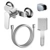 Купить ELVIS Смеситель для душа с полным душевым набором, хром (az-wwk338155c) по цене 3207 руб., в Санкт-Петебруге в интернет магазине 100-Систем, а также дургие товары Azario из раздела Смесители для душа без излива и Смесители для ванны и душа