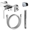 Купить VINCENTE Смеситель для душа с полным душевым набором, хром (az-vrz338326c) по цене 9950 руб., в Санкт-Петебруге в интернет магазине 100-Систем, а также дургие товары Azario из раздела Смесители для душа без излива и Смесители для ванны и душа