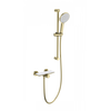 Купить Смеситель для душа с гарнитуром WONZON & WOGHAND ClickPlate, Брашированное золото (WW-B2052-A- BG) (ww-b2052-a-bg) по цене 29077 руб., в Санкт-Петебруге в интернет магазине 100-Систем, а также дургие товары WONZON & WOGHAND из раздела Смесители для душа без излива и Смесители для ванны и душа