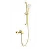 Купить Смеситель для ванны с душевым гарнитуром WONZON & WOGHAND, Брашированное золото (WW-C2036-BG) (ww-c2036-bg) по цене 26813 руб., в Санкт-Петебруге в интернет магазине 100-Систем, а также дургие товары WONZON & WOGHAND из раздела Смесители с длинным изливом и Смесители для ванны и душа