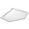 Купить Поддон для душа Cezares Tray P 90 пятиугольный (tray-s-p-90-56-w) по цене 25500 руб., в Санкт-Петебруге в интернет магазине 100-Систем, а также дургие товары CEZARES из раздела Нестандартные и Душевые поддоны