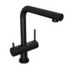 Купить Смеситель для кухни Abelsberg Pura OTF70709MB c вытяжным изливом и возможностью подключения фильтра для воды, цвет матовый черный (otf70709mb) по цене 22990 руб., в Санкт-Петебруге в интернет магазине 100-Систем, а также дургие товары Abelsberg из раздела Смесители с подключением фильтра и Смесители для кухни