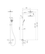 Купить Душевая система Iddis Torr TORSBBTI06  (torsbbti06-s) по цене 37990 руб., в Санкт-Петебруге в интернет магазине 100-Систем, а также дургие товары IDDIS из раздела Душевые стойки и Душевые стойки, системы, панели, гарнитуры