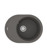 Купить Кухонная мойка Lemark LACHA 620 врезная овальная с крылом из кварцгранита цвет: Серый шёлк (9910053) по цене 15090 руб., в Санкт-Петебруге в интернет магазине 100-Систем, а также дургие товары LEMARK из раздела Врезные мойки и Кухонные мойки