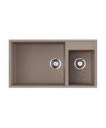 Купить Кухонная мойка Omoikiri Tedori 85-2-U-SA Tetogranit/бежевый (4993942) по цене 46488 руб., в Санкт-Петебруге в интернет магазине 100-Систем, а также дургие товары Omoikiri из раздела Двойные мойки и Кухонные мойки