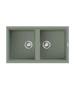 Купить Кухонная мойка Omoikiri Kitagawa 86-2-WG Artceramic/wind green (4993731) по цене 70888 руб., в Санкт-Петебруге в интернет магазине 100-Систем, а также дургие товары Omoikiri из раздела Двойные мойки и Кухонные мойки
