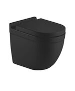 Купить Унитаз CeramaLux 2198MB подвесной Черный матовый с сиденьем Микролифт (2198mb) по цене 16178.5 руб., в Санкт-Петебруге в интернет магазине 100-Систем, а также дургие товары CeramaLux из раздела Унитазы подвесные и Унитазы