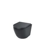 Купить Унитаз подвесной безободковый, чёрный матовый, Blanco, IDDIS, BLAR3BMi25 (blar3bmi25) по цене 23990 руб., в Санкт-Петебруге в интернет магазине 100-Систем, а также дургие товары IDDIS из раздела Унитазы подвесные и Унитазы