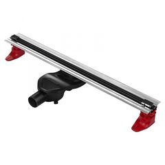 Купить Желоб BERGES водосток напольный SUPER Slim 600 нержавеющая сталь, решетка  матовый черный, S-сифон D50 боковой (095152) по цене 30900 руб., в Санкт-Петебруге в интернет магазине 100-Систем, а также дургие товары BERGES из раздела Лотки и Душевые лотки и душевые трапы