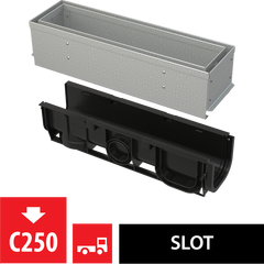 Купить ALCA PLAST Щелевой дренажный канал асимметричная ревизионная часть 100 мм  из оцинкованной стали, арт. AVZ101S- (avz101s-r121r) по цене 35632 руб., в Санкт-Петебруге в интернет магазине 100-Систем, а также дургие товары AlcaPlast из раздела Лотки и Душевые лотки и душевые трапы