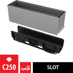 Купить ALCA PLAST Щелевой дренажный канал асимметричная ревизионная часть 160 мм из нержавеющей стали, арт. AVZ101S-R3 (avz101s-r322r) по цене 71414 руб., в Санкт-Петебруге в интернет магазине 100-Систем, а также дургие товары AlcaPlast из раздела Лотки и Душевые лотки и душевые трапы