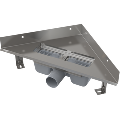 Купить ALCA PLAST Угловой желоб с порогами для перфорированной решетки, арт. ARZ1 (arz1) по цене 50099 руб., в Санкт-Петебруге в интернет магазине 100-Систем, а также дургие товары AlcaPlast из раздела Лотки и Душевые лотки и душевые трапы