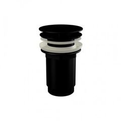 Купить A396BLACK Донный клапан сифона для умывальника 5/4", цельнометаллический, с большой заглушкой, для умывальников без перелива, черный-мат (a396black) по цене 17774 руб., в Санкт-Петебруге в интернет магазине 100-Систем, а также дургие товары AlcaPlast из раздела Выпуски, донные клапаны и Сифоны