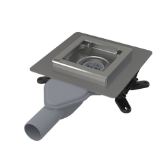 Купить ALCA PLAST Сливной трап из нерж. стали зкстра низкий 130×130 мм бок. сток, без pешетки, гидрозатвор, арт.APV110 (apv110) по цене 18901 руб., в Санкт-Петебруге в интернет магазине 100-Систем, а также дургие товары AlcaPlast из раздела Трапы и Душевые лотки и душевые трапы