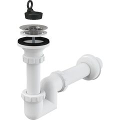 Купить A412 «S» Сифон для умывальника Ø40 с нержавеющей peшeткой Ø63 (a412-dn40) по цене 1387 руб., в Санкт-Петебруге в интернет магазине 100-Систем, а также дургие товары AlcaPlast из раздела Сифон и Сифоны для раковин