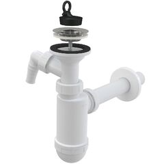 Купить A410P Сифон для умывальника DN32 со штуцером и нержавеющей peшeткой DN63 (a410p) по цене 1235 руб., в Санкт-Петебруге в интернет магазине 100-Систем, а также дургие товары AlcaPlast из раздела Сифон и Сифоны для раковин