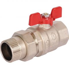 Купить STOUT  Кран шаровой полнопроходной с "американкой", ВР/НР, ручка бабочка 1 1/4 (EPDM) (svb-1007-000032) по цене 4042 руб., в Санкт-Петебруге в интернет магазине 100-Систем, а также дургие товары STOUT из раздела Краны со сгоном и накидной гайкой 1 1/4 - 2 и Краны со сгоном и накидной гайкой