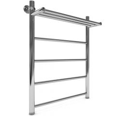 Купить Полотенцесушитель водяной INDIGO Line 70x50 с полочкой, нижнее подключение, 1" (К-1)  (llshw70-50p) по цене 15975 руб., в Санкт-Петебруге в интернет магазине 100-Систем, а также дургие товары INDIGO из раздела Водяные полотенцесушители и Полотенцесушители