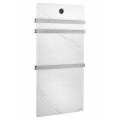 Купить Полотенцесушитель электрический с греющей плитой Белый мрамор WONZON & WOGHAND STUTTGART, Брашированный никель (WW-A503-BR) (ww-a503-br) по цене 45511 руб., в Санкт-Петебруге в интернет магазине 100-Систем, а также дургие товары WONZON & WOGHAND из раздела Электрические полотенцесушители и Полотенцесушители