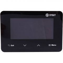 Купить STOUT  Беспроводной комнатный двухпозиционный регулятор ST-293v2, черный (ste-0101-029322) по цене 52647 руб., в Санкт-Петебруге в интернет магазине 100-Систем, а также дургие товары STOUT из раздела Управляющие модули и Автоматика для водяного теплого пола