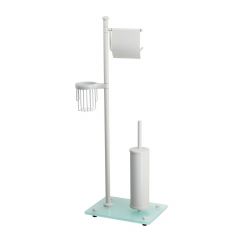 Купить NEW K-1264WHITE Комбинированная напольная стойка (k-1264w) по цене 32840 руб., в Санкт-Петебруге в интернет магазине 100-Систем, а также дургие товары WasserKRAFT из раздела Комбинированные стойки держатели и Аксессуары для ванной комнаты