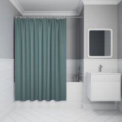 Купить Штора для ванной, 200х180 см, Полиэстер, зеленый, IDDIS, DW05P18i11 (dw05p18i11) по цене 1490 руб., в Санкт-Петебруге в интернет магазине 100-Систем, а также дургие товары IDDIS из раздела Шторки для ванной и Карнизы Шторки Коврики