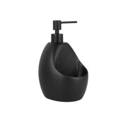 Купить K-8099BLACK Дозатор с емкостью для губки (k-8099black) по цене 2760 руб., в Санкт-Петебруге в интернет магазине 100-Систем, а также дургие товары WasserKRAFT из раздела Дозаторы жидкого мыла и Мыльницы и дозаторы жидкого мыла