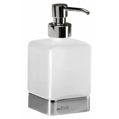 Купить Дозатор для мыла INDA LEA  A1812ZCR21, настольный, цвет держателя хром, дозатор мат. стекло и хром, , шт (a1812zcr21) по цене 4320 руб., в Санкт-Петебруге в интернет магазине 100-Систем, а также дургие товары  из раздела Дозаторы жидкого мыла и Мыльницы и дозаторы жидкого мыла