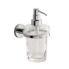 Купить Дозатор для мыла INDA ONE A24120CR03, настенный, цвет держателя хром, экстра прозрач. стекло и хром, , шт (a24120cr03) по цене 7968 руб., в Санкт-Петебруге в интернет магазине 100-Систем, а также дургие товары  из раздела Дозаторы жидкого мыла и Мыльницы и дозаторы жидкого мыла