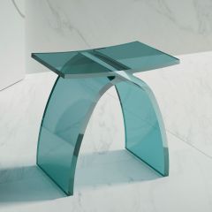 Купить Стульчик для ванной прозрачный ABBER Kristall AT1739Aquamarin бирюзовый (at1739aquamarin) по цене 39100 руб., в Санкт-Петебруге в интернет магазине 100-Систем, а также дургие товары ABBER из раздела Поручни, сиденья, стойки для ванны и душа и Аксессуары для ванной комнаты