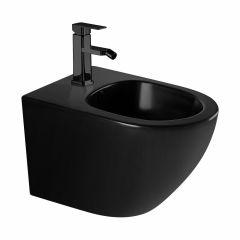 Купить Биде ABBER Bequem AC1150MB подвесное черное матовое (ac1150mb) по цене 21168 руб., в Санкт-Петебруге в интернет магазине 100-Систем, а также дургие товары ABBER из раздела Биде подвесные и Биде и писсуары
